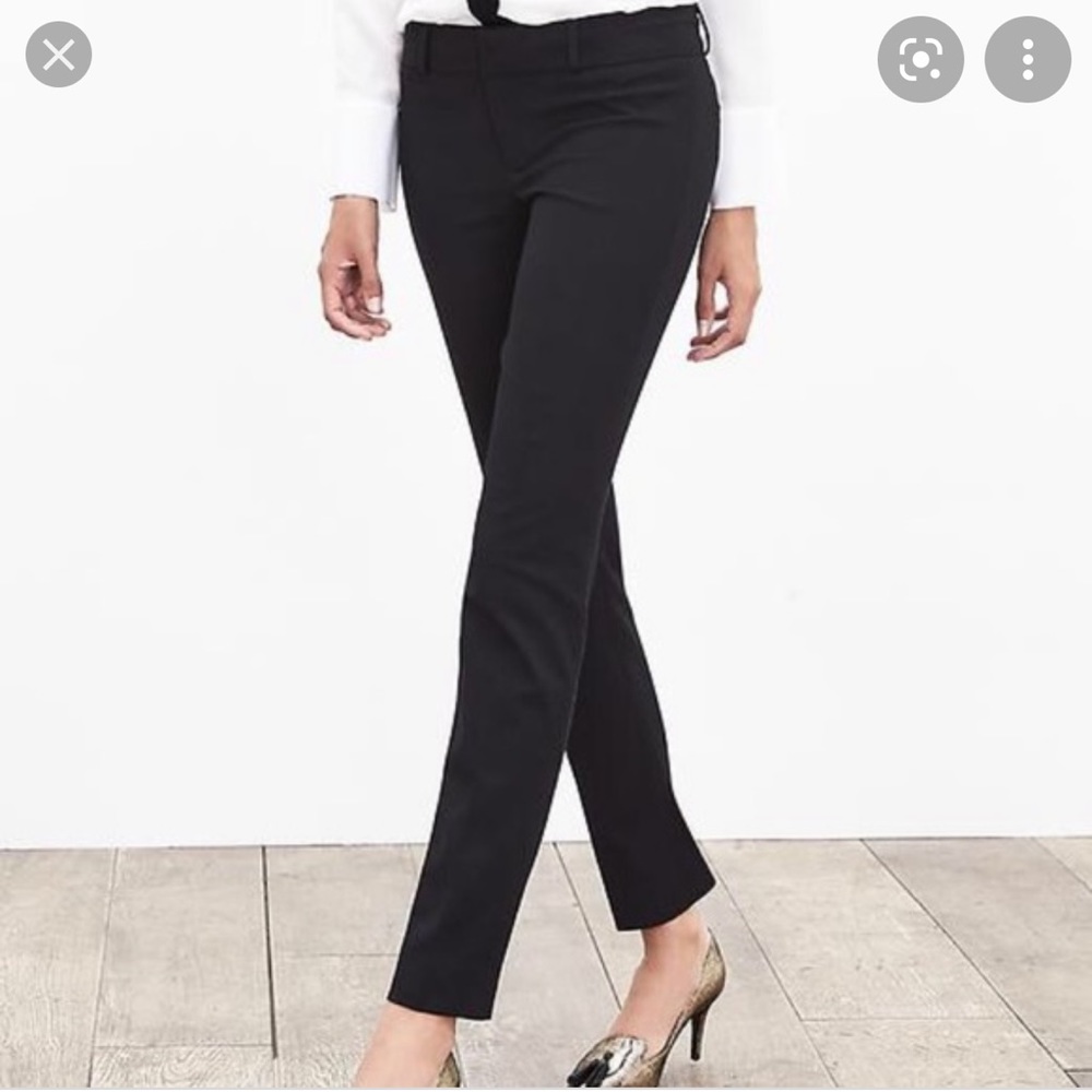 Banana Republic Slone Black Ankle Skinny Pants